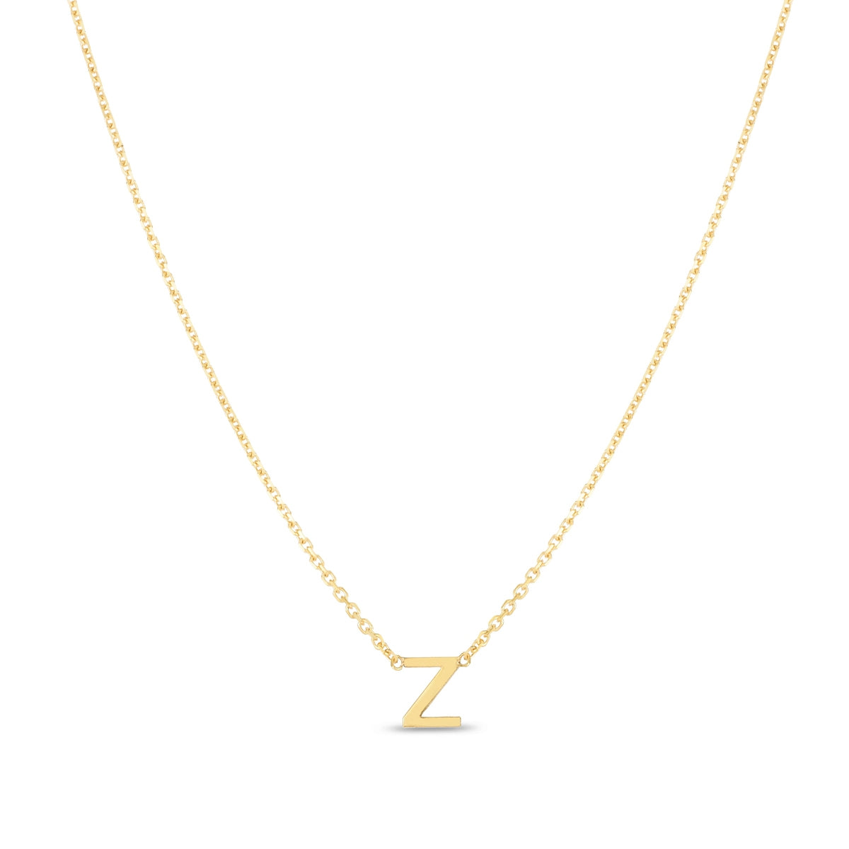 Initial Z Necklace in 14K Yellow Gold