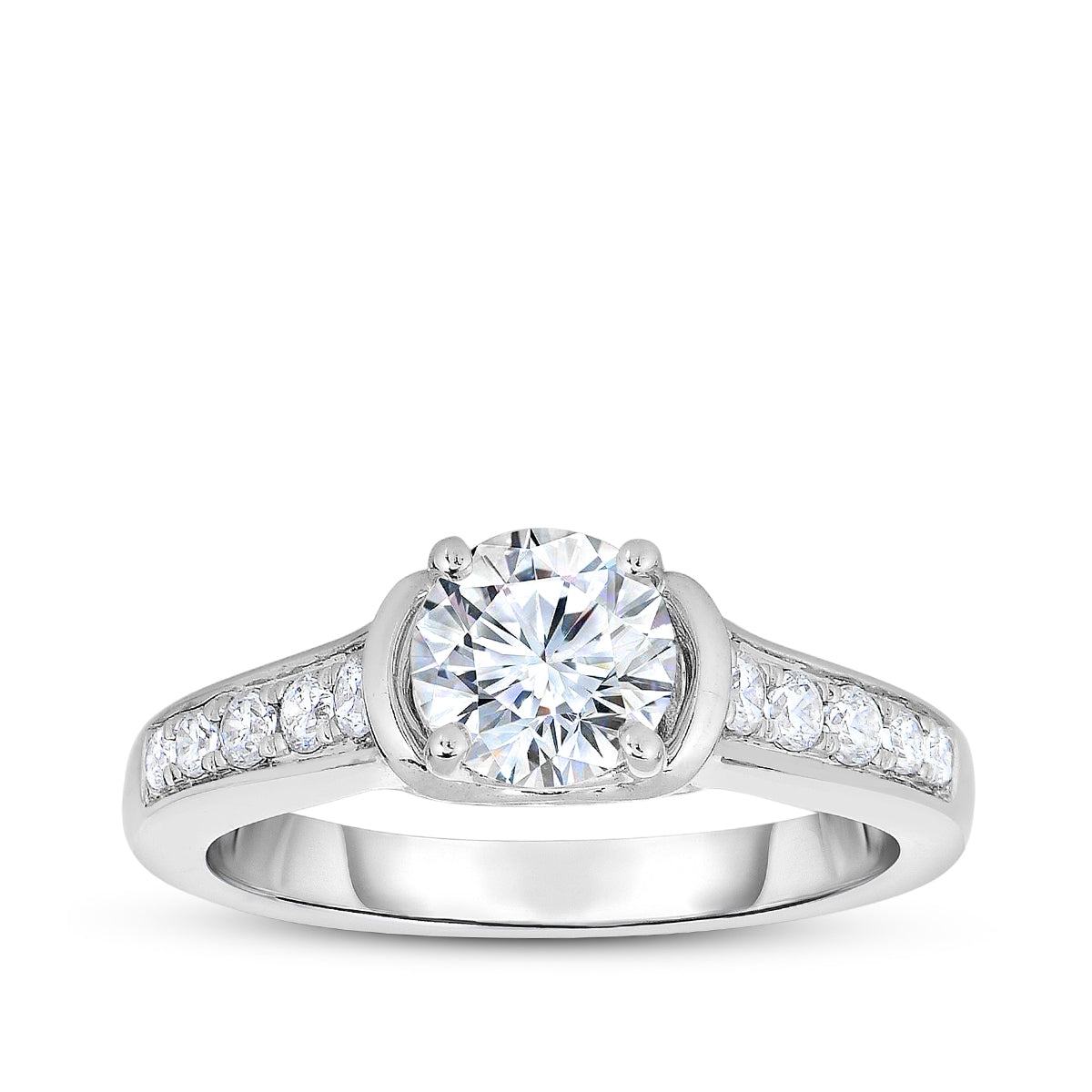 Timeless 5/8 ct. tw. Round Diamond Engagement Ring in 14K White Gold