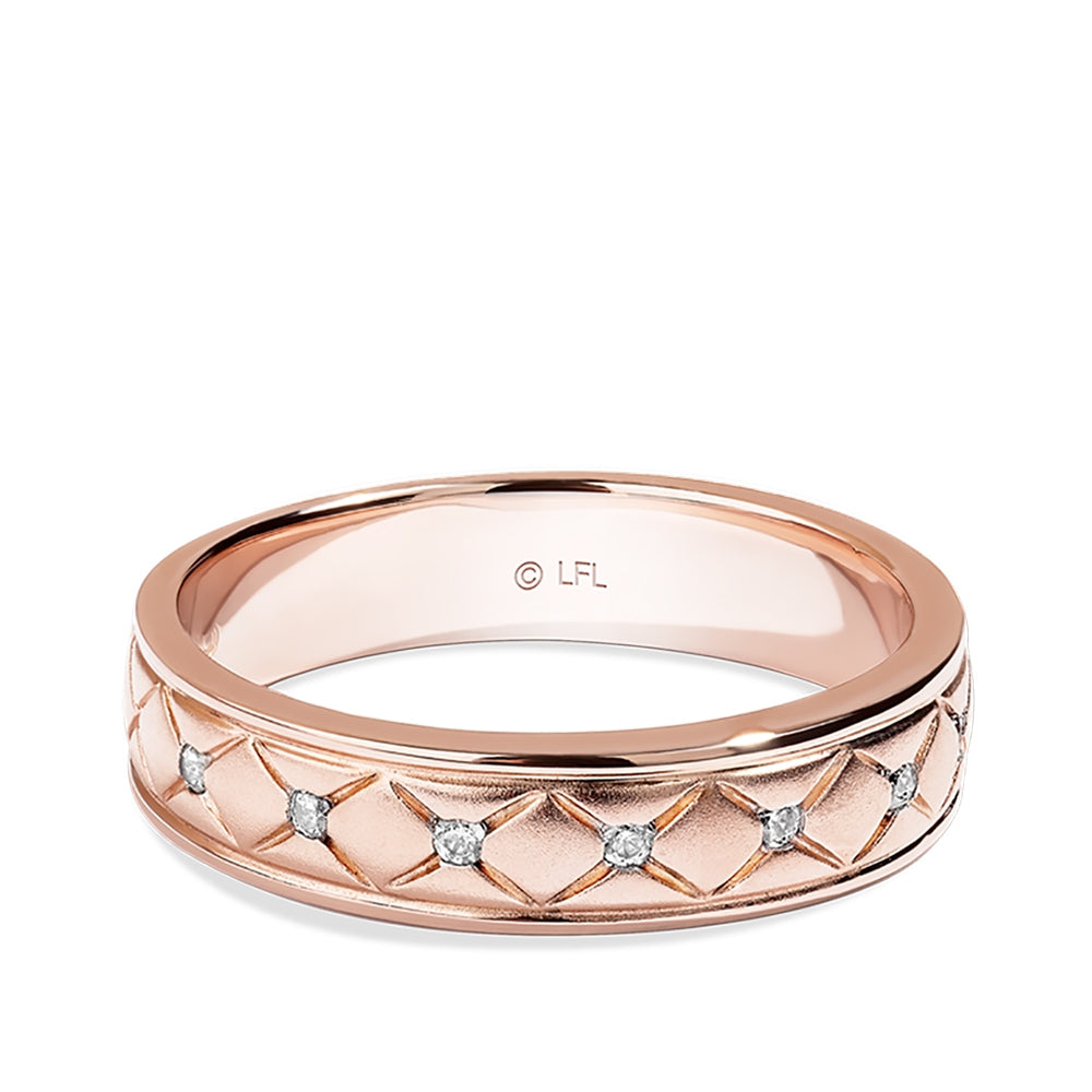 Star Wars Princess Leia I Love You 1/10 ct. tw. Diamond Ring in 14K Pink Gold
