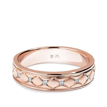 Star Wars Princess Leia I Love You 1/10 ct. tw. Diamond Ring in 14K Pink Gold