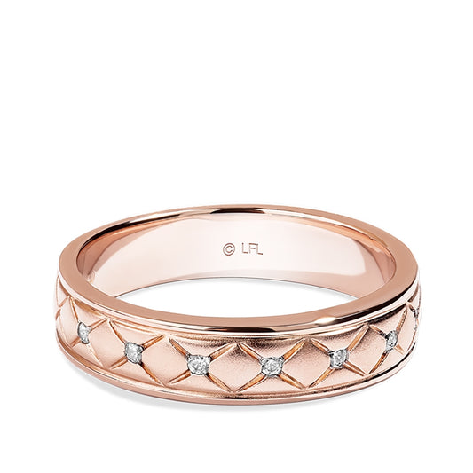 Star Wars Princess Leia I Love You 1/10 ct. tw. Diamond Ring in 14K Pink Gold