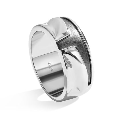 Star Wars The Mandalorian Ladies' Ring in Sterling Silver front view