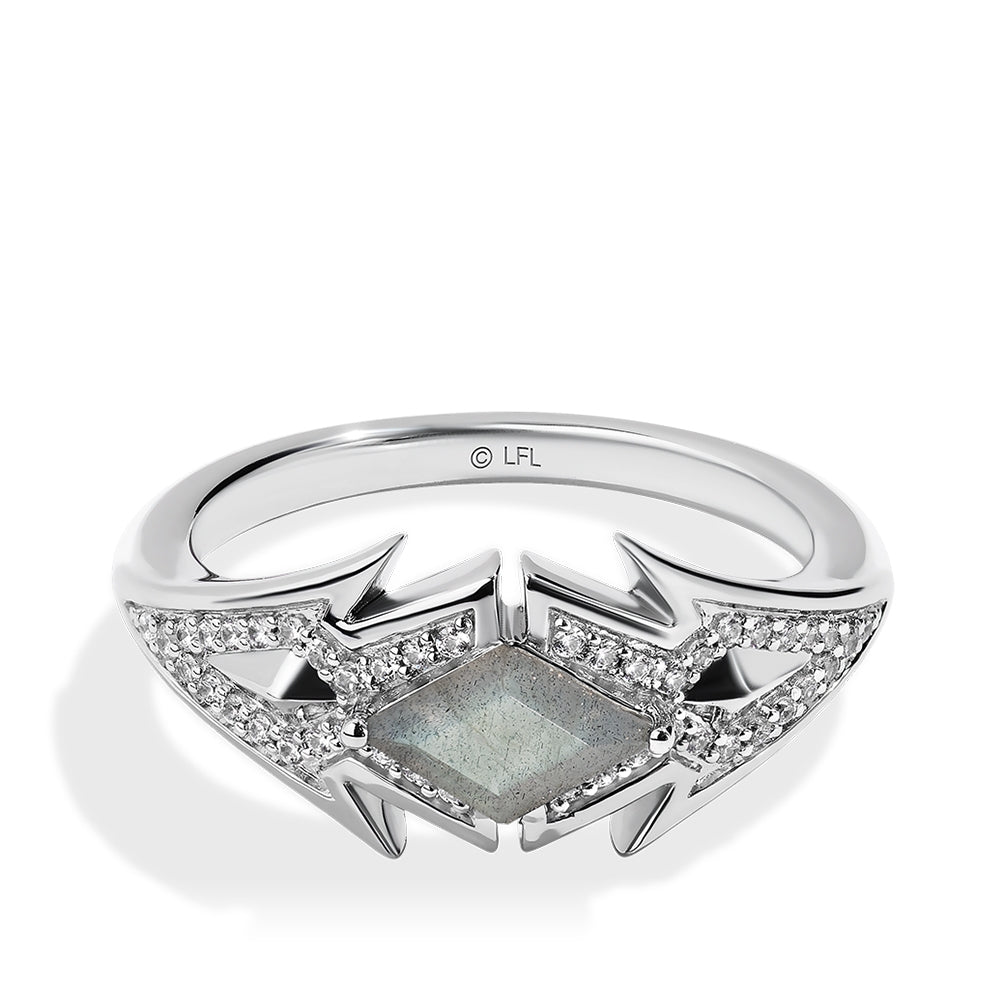 Star Wars Ahsoka Tano Labradorite & 1/6 ct. tw. Diamond Ring in Sterling Silver