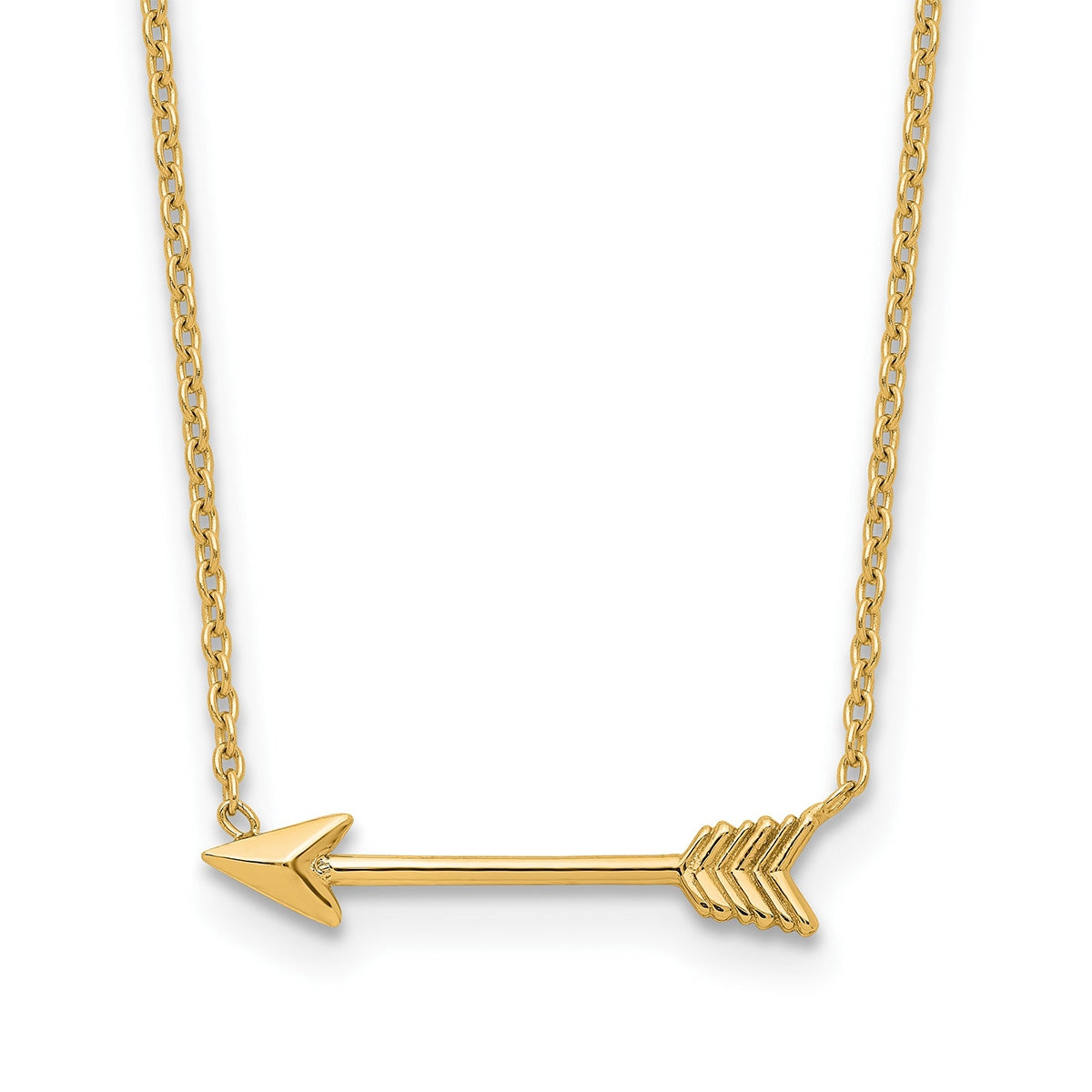 Arrow Necklace in 14K Yellow Gold