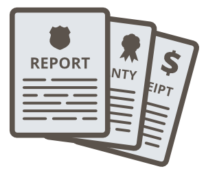 theft document icons