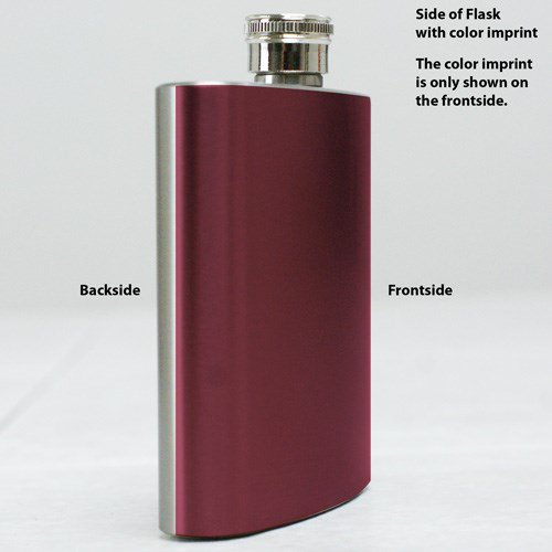 Personalized Wedding Party Flask close-up detail