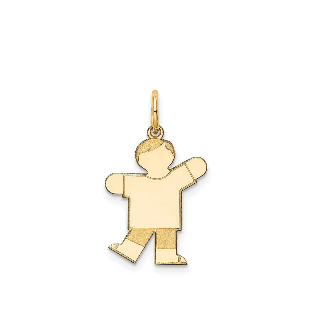 Children's Boy Pendant in 14K Yellow Gold