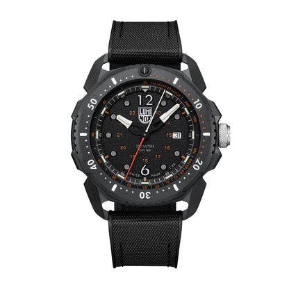 Luminox Men's ICE SAR Artic Quartz Black Carbonox Watch with Black Dial & Rubber Strap