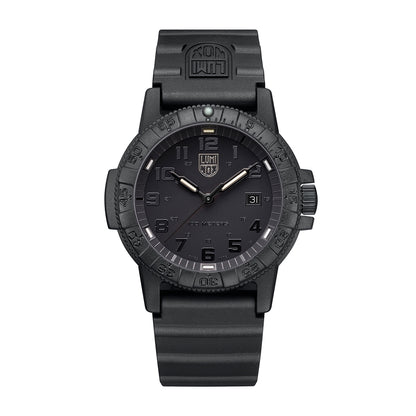 Luminox Leatherback Sea Turtle Giant Quartz Blackout Carbonox Watch with Black Dial & Rubber Strap