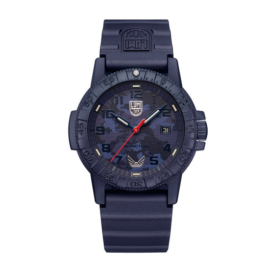 Luminox Men's Volition America Leatherback Sea Turtle Giant Navy Out Fiberglass Watch with Navy Dial & Rubber Strap