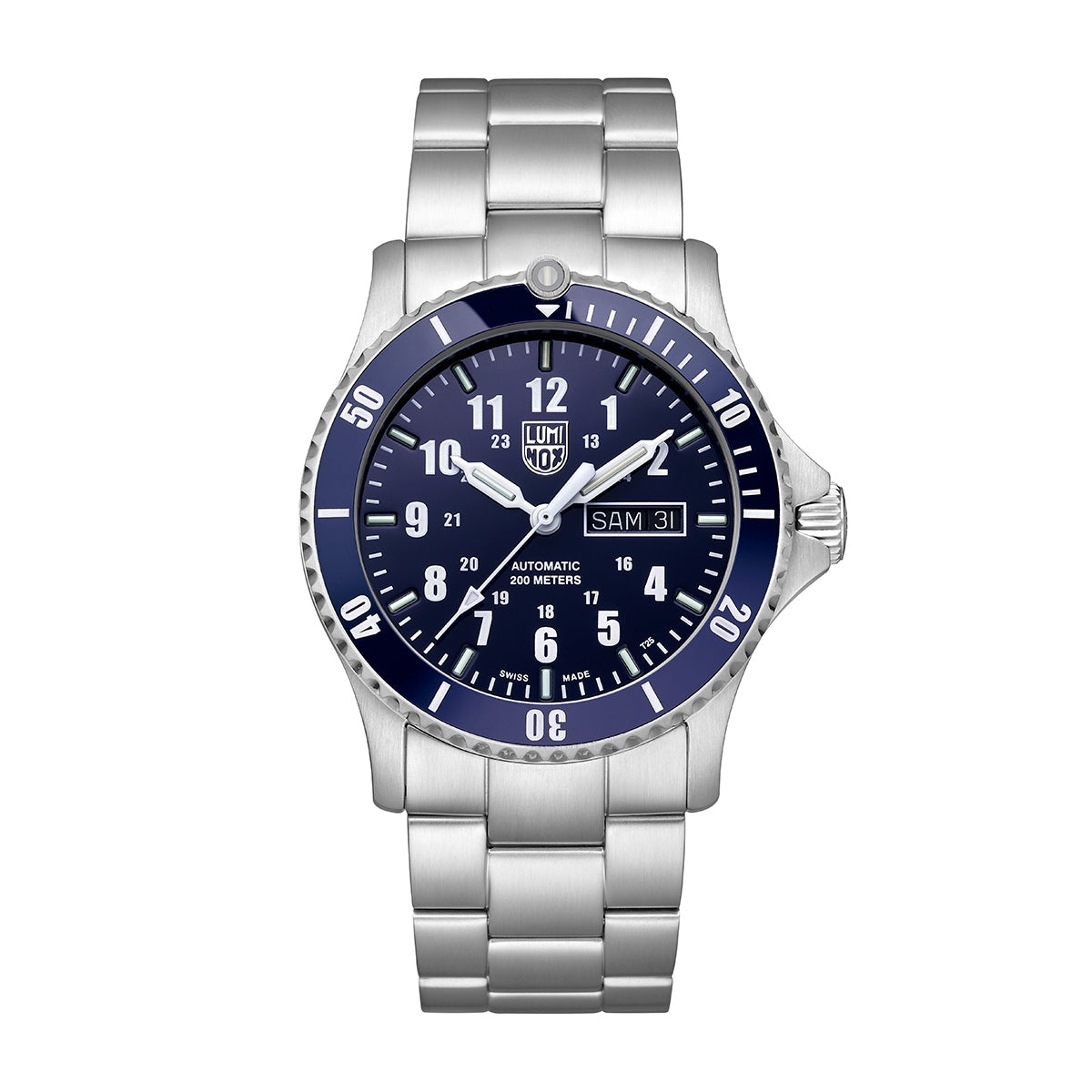 Luminox Men's Sport Timer Automatic Stainless Steel Watch with Blue Dial