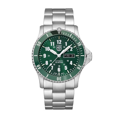 Luminox Men's Sport Timer Automatic Stainless Steel Watch with Green Dial