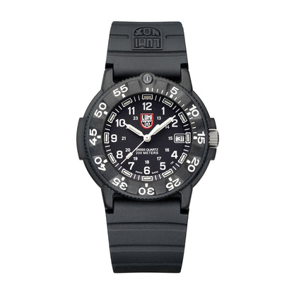 Luminox Men's Navy SEAL Dive Quartz Black Carbonox Watch with Black Dial & Rubber Strap