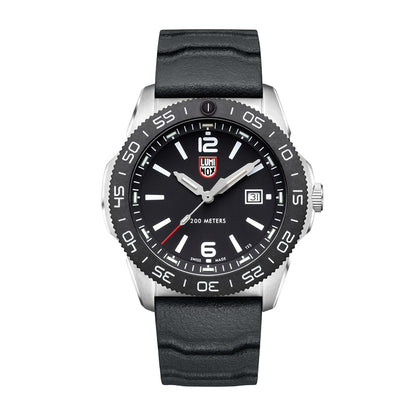 Luminox Men's Pacific Diver Quartz Stainless Steel Watch with Black Dial & Rubber Strap
