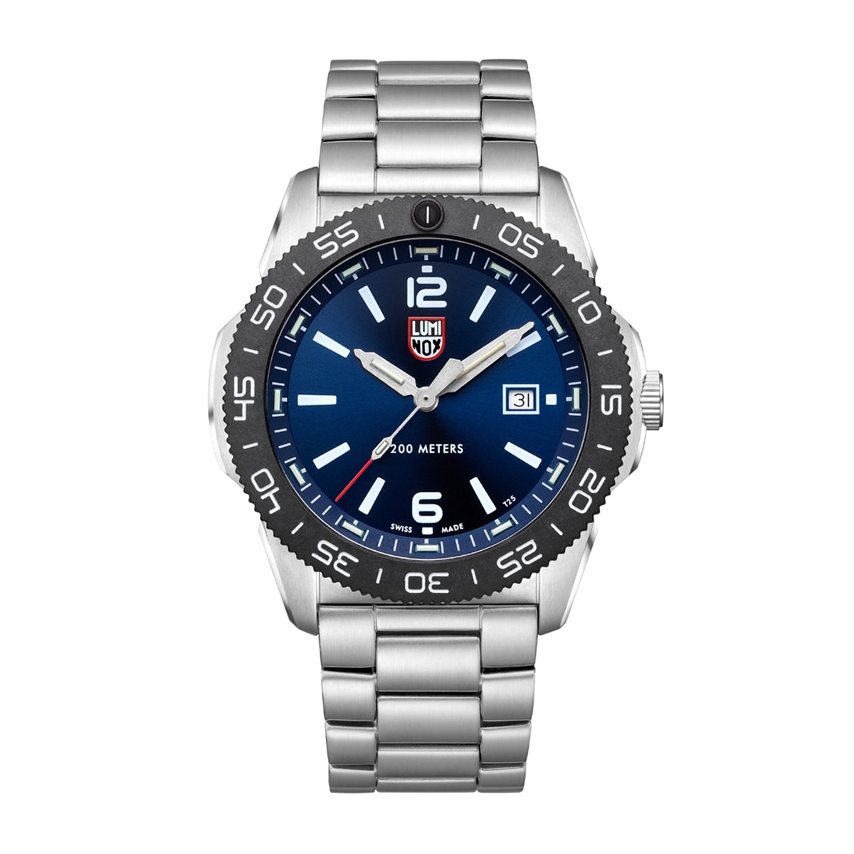 Luminox Men's Pacific Diver Quartz Stainless Steel Watch with Blue Dial