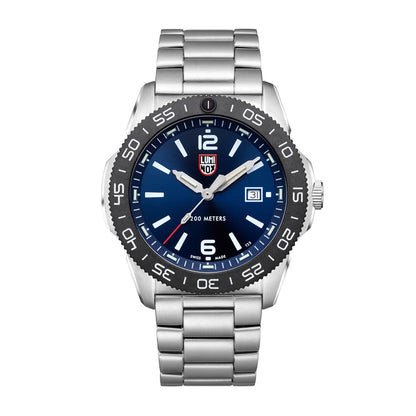 Luminox Men's Pacific Diver Quartz Stainless Steel Watch with Blue Dial