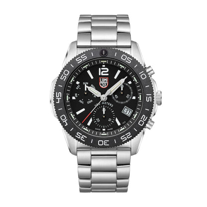 Luminox Men's Pacific Diver Quartz Chronograph Stainless Steel Watch with Black Dial