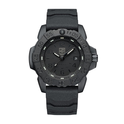 Luminox Men's Navy SEAL RSC Quartz Black Stainless Steel Watch with Black Dial & Rubber Strap