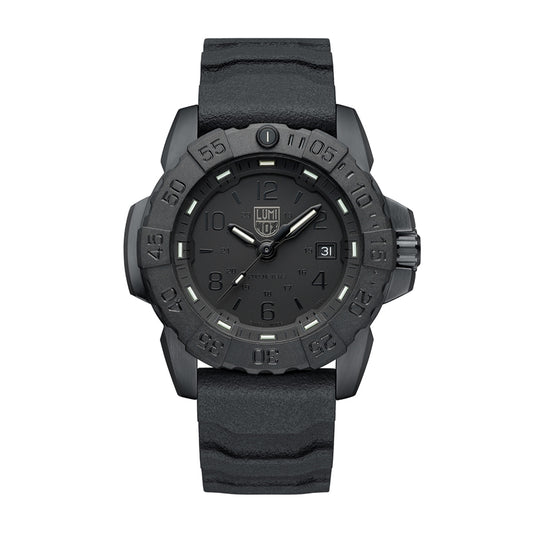 Luminox Men's Navy SEAL RSC Quartz Black Stainless Steel Watch with Black Dial & Rubber Strap