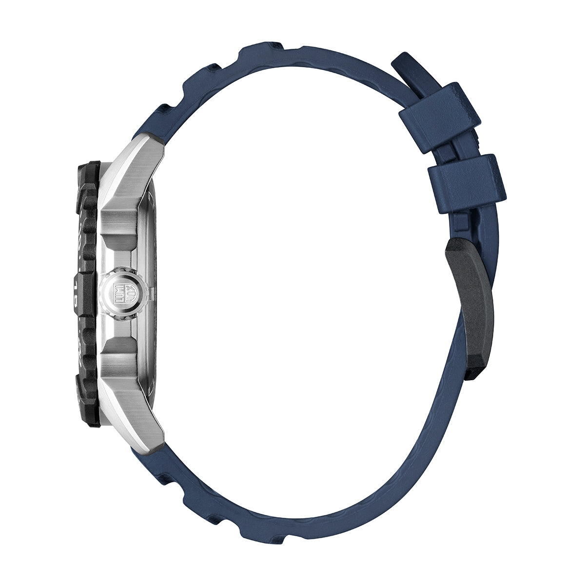 Luminox Men's Navy SEAL RSC Quartz Stainless Steel Watch with Blue Dial & Rubber Strap front view