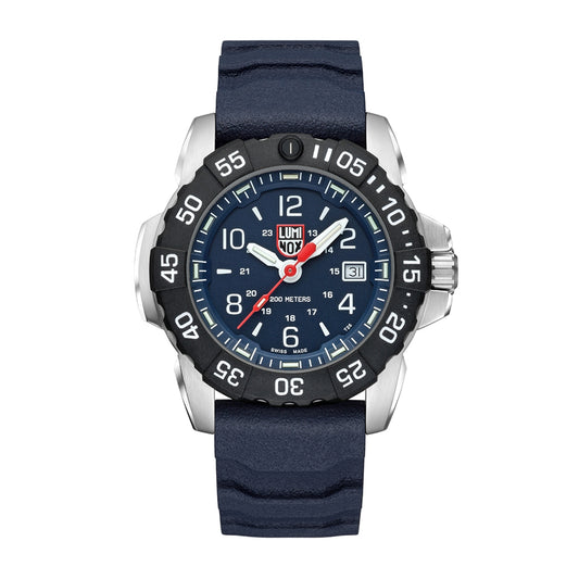 Luminox Men's Navy SEAL RSC Quartz Stainless Steel Watch with Blue Dial & Rubber Strap