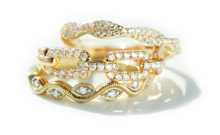 gold ring stack