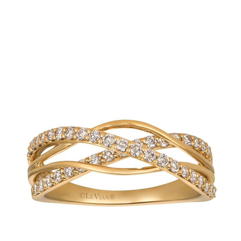 Le Vian 1/2 ct. tw. Nude Diamond Crossover Ring in 14K Honey Gold