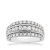 multirow diamond white gold anniversary ring