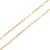 yellow gold paper clip chain necklace