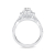 oval diamond white gold wedding set