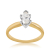 marquise diamond yellow gold solitaire engagement ring