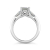 Lab-Grown Radiant Cut Diamond Engagement Ring in 14K White Gold