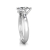 Lab-Grown Pear Diamond Engagement Ring in 14K White Gold