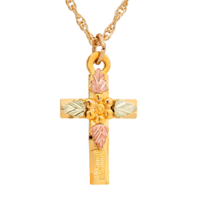 Black Hills Gold Ladies' Cross Pendant in 10K Yellow Gold - G 2142