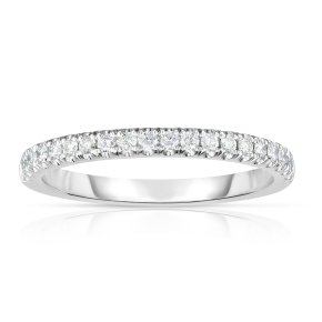Brilliantly Yours 1/4 ct. tw. Diamond Prong-Set Wedding Band in 14K White Gold - Z164278