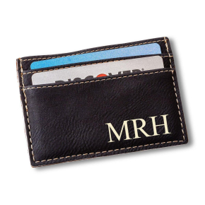 Personalized Men's Money Clip Wallet Black -GC1328