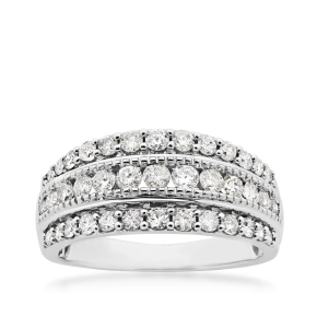 diamond white gold anniversary ring
