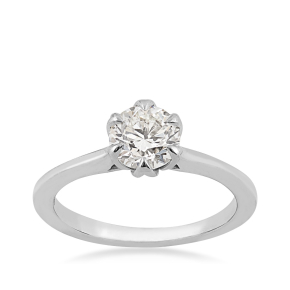 diamond white gold solitaire engagement ring