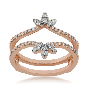 1/3 ct. tw. Insert Ring in 14K Pink Gold - R210001P033