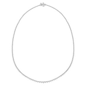 5 ct. tw. Graduated Riviera Tennis Diamond Necklace in 14K White Gold