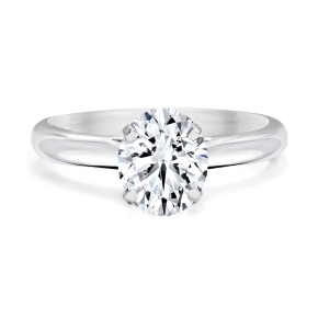 Forevermark Black Label 1 ct. tw Oval Solitaire Diamond Engagement Ring in 18K White Gold - FMR00102/100BLOV