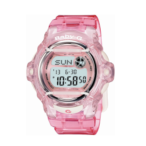 Casio G-Shock Baby-G Ladie's Pink Watch with Digital Display and Metallic Dial - BG169R-4
