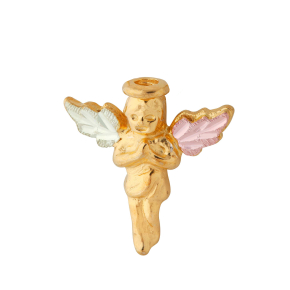 Black Hills Gold Ladies' Small Guardian Angel Pin in 10K Yellow Gold - G-604 