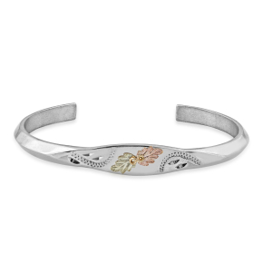 Black Hills Gold & Silver Cuff Bracelet - MR8506