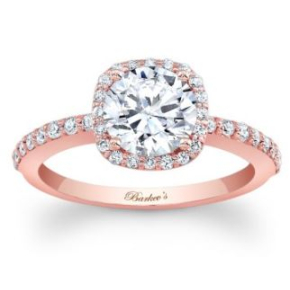 Barkev's Diamond Semi-Mount Engagement Ring in 14K Pink Gold - 7838LP