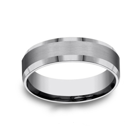 BENCHMARK Men's 6MM Tungsten Wedding Band with Brushed Finish - CF66416TG