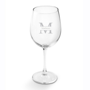 Personalized 19oz. White Wine Glass Stamped -GC408