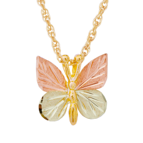Black Hills Gold Ladies' Butterfly Pendant in 10K Yellow Gold - G-226