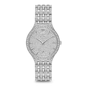 Bulova Crystal Collection Ladies' Watch in Stainless Steel - 96L243