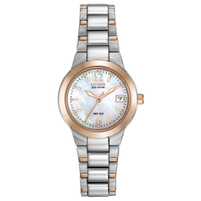 Citizen Chandler Ladies' Mother-of-Pearl Sport Watch in Two-Tone Stainless Steel - EW1676-52D 